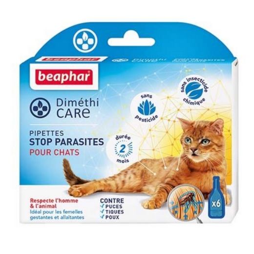 Pipette anti parasitaire DimethiCare pour chats