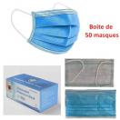 Masque de protection type chirurgical 3 couches (boites de 50 pcs)