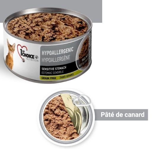 1st Choice Hypoallergène pour chat adulte - paté de canard