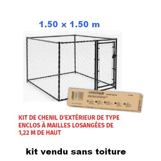 Enclos chenil EASY KIT chien. Enclos pour chien, parc à chien, chenil, bois  et métal. Morin distribue éleveurs, professionnels et particuliers.