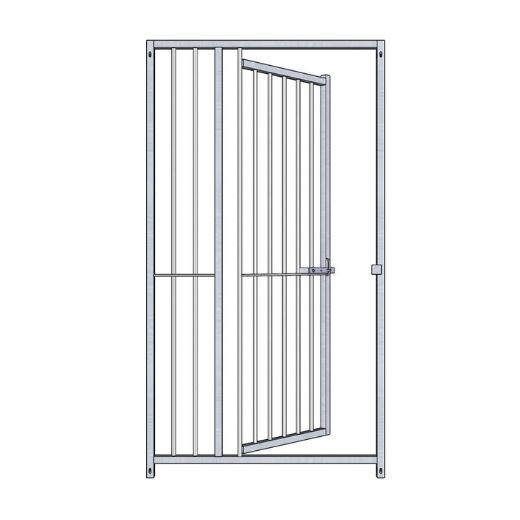 Panneau barreaux avec porte gamme ECO, hauteur 1,84 m