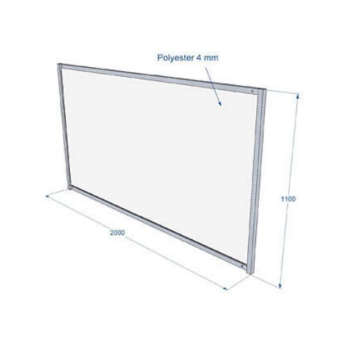 Panneau polyester, hauteur 1.10 m