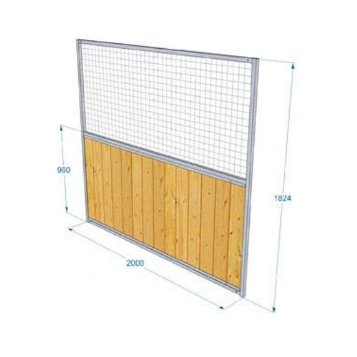 Panneaux grillage/sapin, hauteur 1.82 m