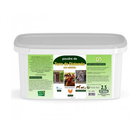 Terre de diatomée non calcimée