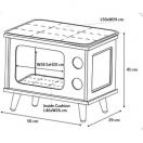 Couchage chat meuble TV - image 4