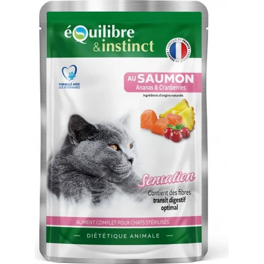 Meilleurs prix pour Equilibre & Instinct - Effilés sauce saumon, ananas et cranberreries