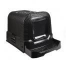 Maison de toilette Rattan noir