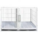 Cage de gardiennage en mtal double - L