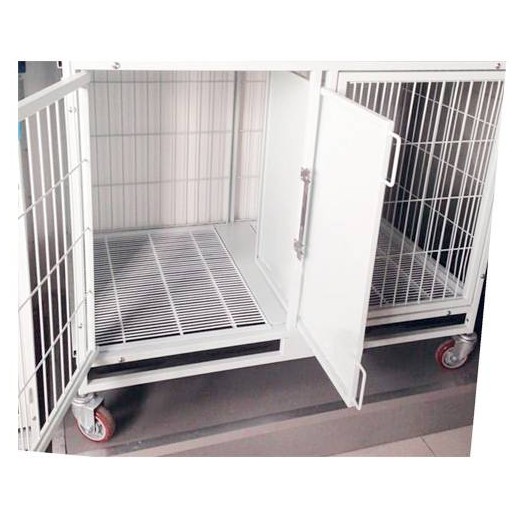 Cage de gardiennage en métal double - L