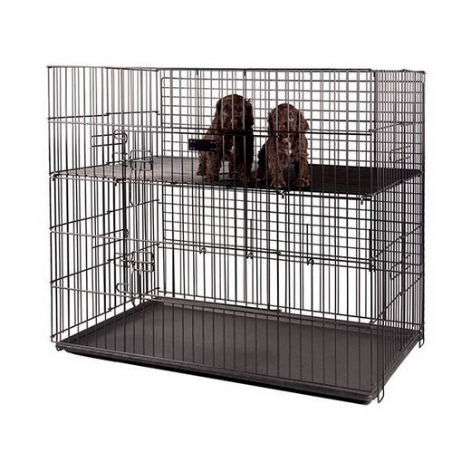 Cage d'exposition pliante - 2 niveaux