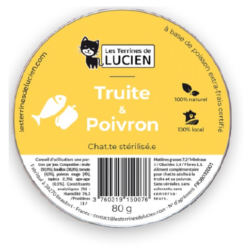 Terrines de Lucien - Truites et poivrons