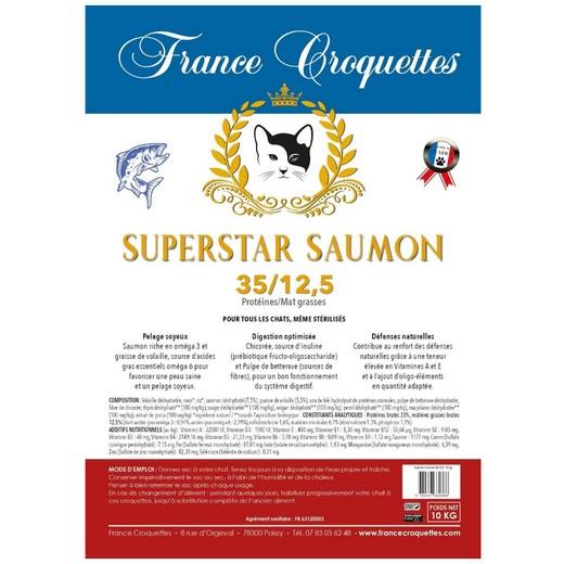 France Croquettes Super Star Saumon pour chat adulte