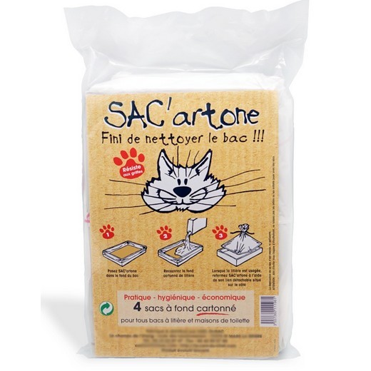 Sacs à litière avec fond cartonné - Sac'artonne