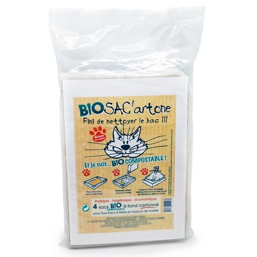 Sac à litière avec fond cartonné - BIO Sac'artonne