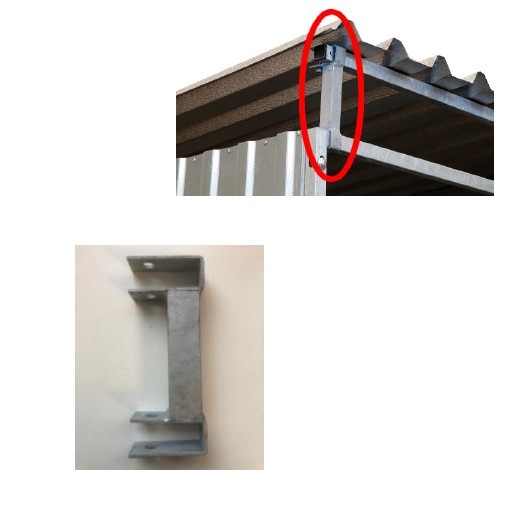 Support pour toiture standard pour chenil MKS