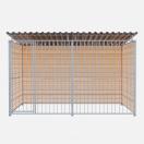 Chenil bois MKS - PROTECTA 3 x 2 m - Faade en barreaux