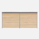 Chenil bois MKS - PROTECTA double 4 x 2 m avec 1 sparation, 2 portes - Faade en barreaux - image 4