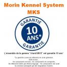 Chenil bois MKS - PROTECTA double 4 x 2 m avec 1 sparation, 2 portes - Faade en barreaux - image 5