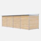 Chenil bois MKS - PROTECTA double 6 x 2 m avec 1 sparation, 2 portes - Faade en barreaux - image 3