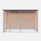 Chenil bois MKS - PROTECTA 3 x 2 m- Faade en grillage