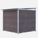 Chenil MKS en composite WPC - ETERNA - 2 x 2 m - Faade en barreaux - image 3