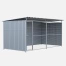 Chenil métal MKS - METALLO 4 x 2 m - Façade en grillage - image 2