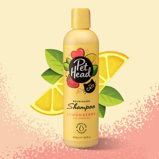 Shampoing Felin' Good, nourrissant parfum LEMON BERRY 300 ml - PET HEAD