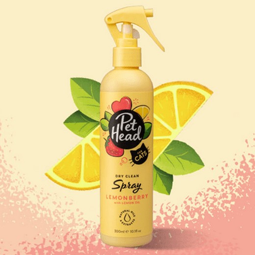 Spray felin' Good, shampoing sans rinçage LEMON BERRY 300 ml - PET HEAD