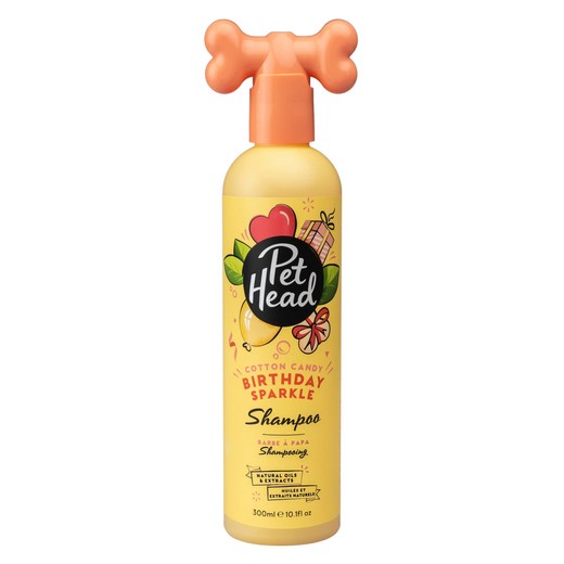 Shampoing Birthday, désodorisant parfum BARBE A PAPA 300 ml - PET HEAD