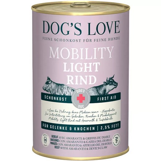 Meilleurs prix pour Patée DOG'S LOVE au boeuf - Spécial mobilité
