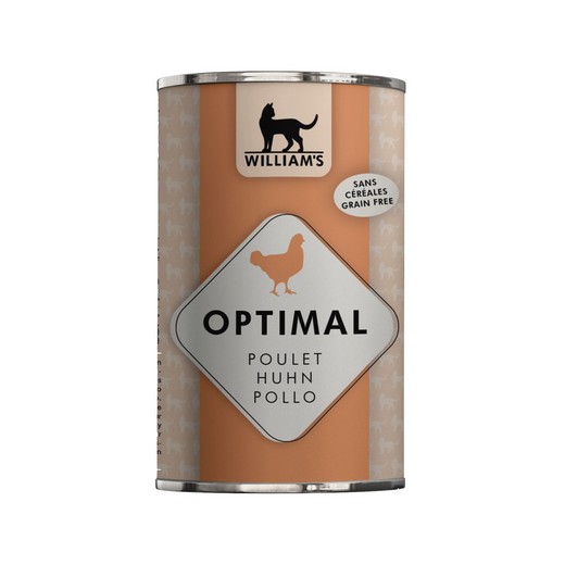 Pâtée pour chat au poulet OPTIMAL - William's