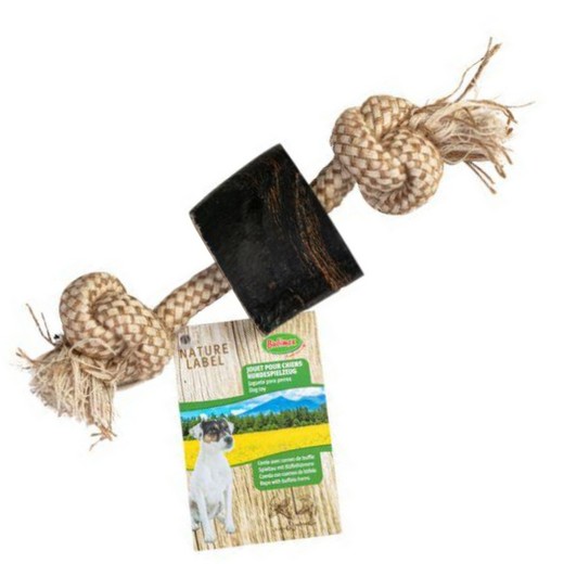Corde en coton recyclé naturel avec Corne de Buffle Corde en coton recyclé naturel avec Corne de Buffle