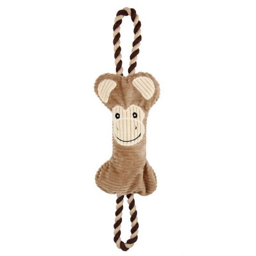 Peluche avec corde, un jouet deux en un pour chien Peluche avec corde, un jouet deux en un pour chien