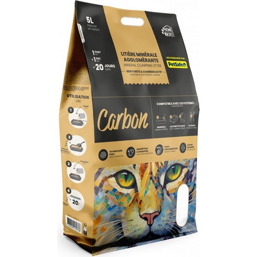 Litière agglomérante CARBON 350%