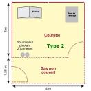 Chenil MKS en CPRS - 4 x 4.5 m - Type 2 - image 3