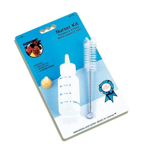 Biberon + accessoires pour l'administration de lait maternisé. Pour chiots  et chatons. Produits vétérinaires pour l'hygiène et la santé de votre  compagnon.