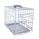 Cage de transport en métal pliante pour chien et chat - 1 porte