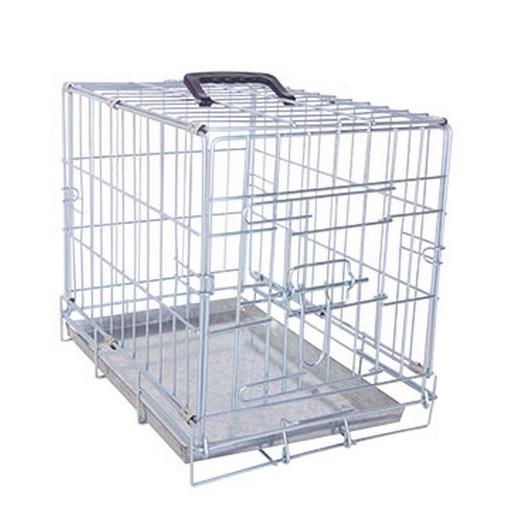 Cage de transport métal pliante pour chien - 1 porte. Caisses de