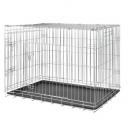 Cage de transport mtal pliante - 2 portes