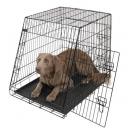Cage de transport métal pliante pour chiens et chats avec pan incliné - image 3