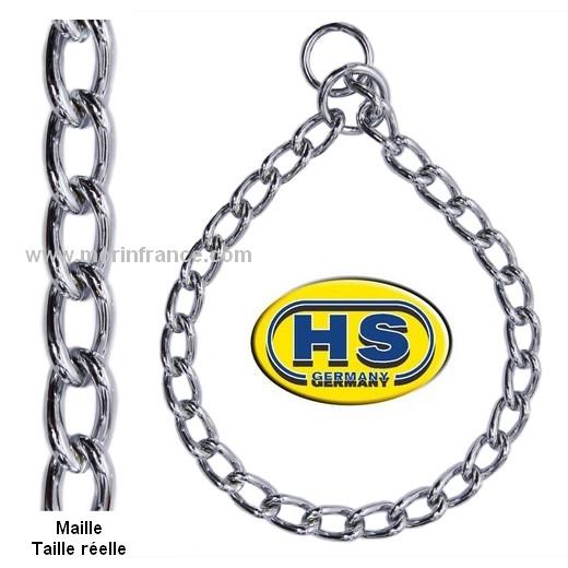 Collier étrangleur pour chien, acier chromé, Qualité Pro HS